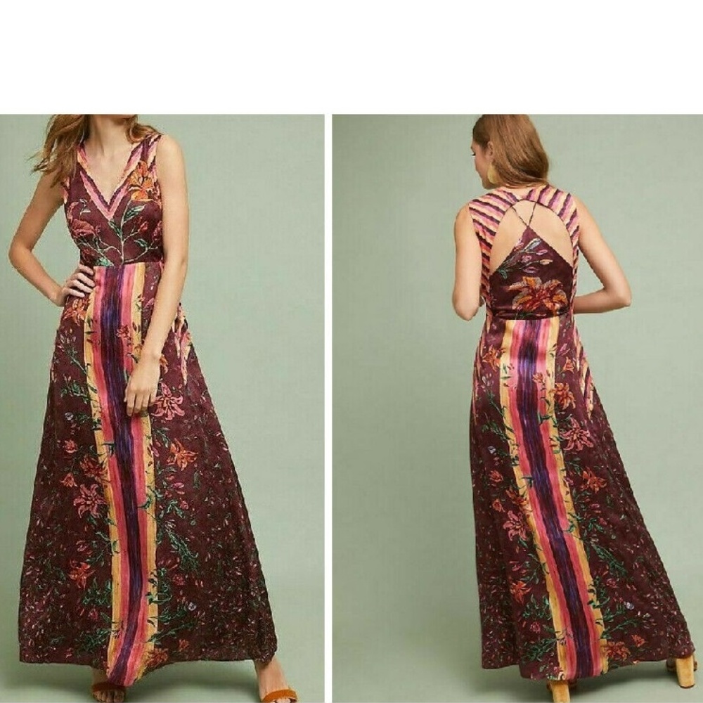 Anthropologie Gala Maxi Dress by 5X by Ajit Kumar